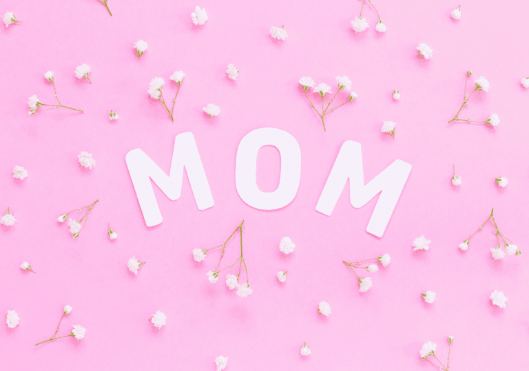 mom pink blumen