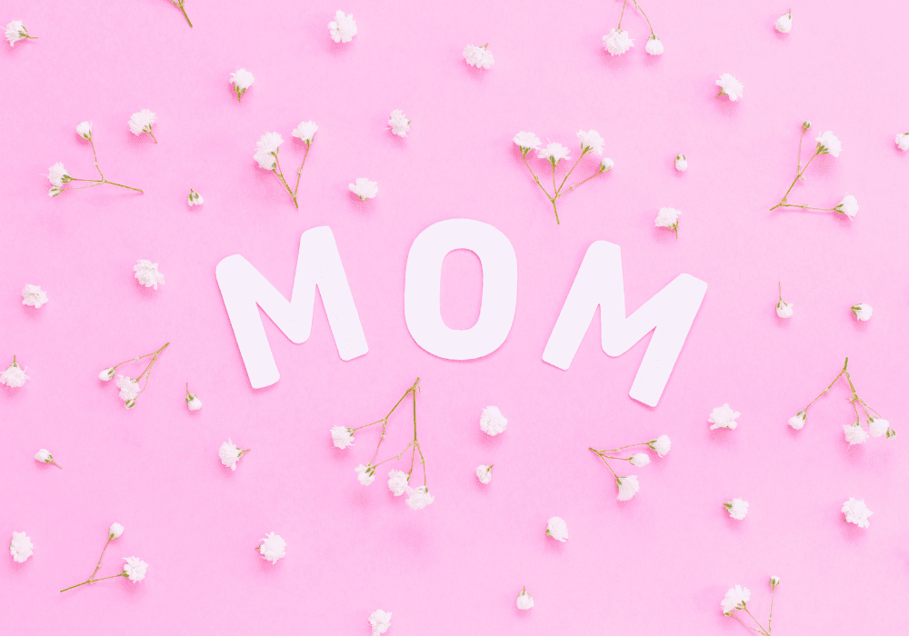 mom pink blumen