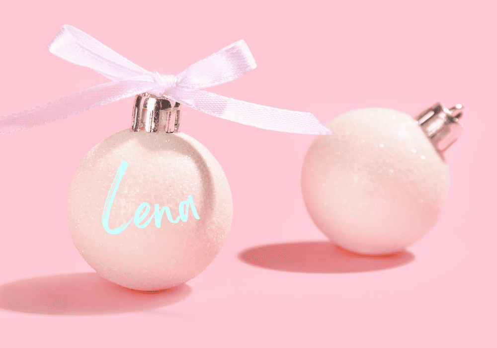 personalisierte Weihnachtsgeschenke Weihnachtskugel mit Namen