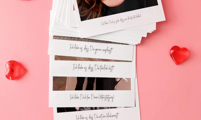 Personalisiertes Fotogeschenk Valentinstag