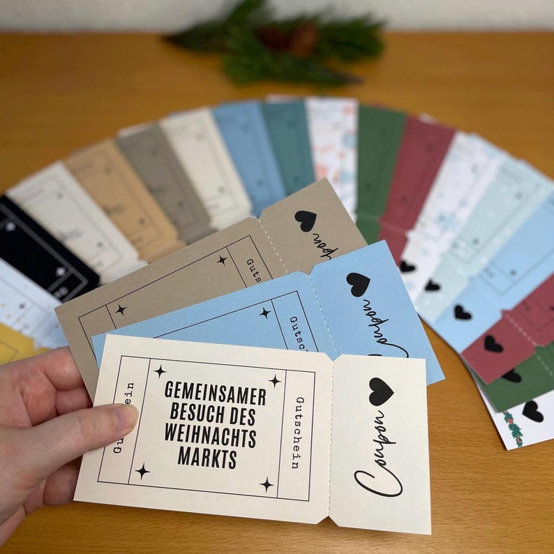 Gutscheine für Adventskalender I Weihnachten