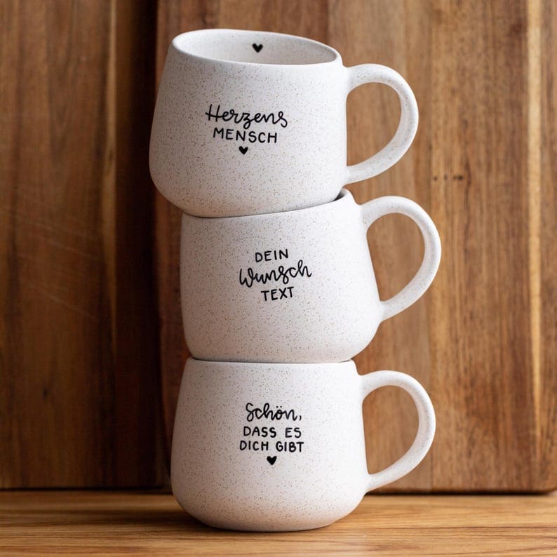 Personalisierte Tasse mit Wunschtext