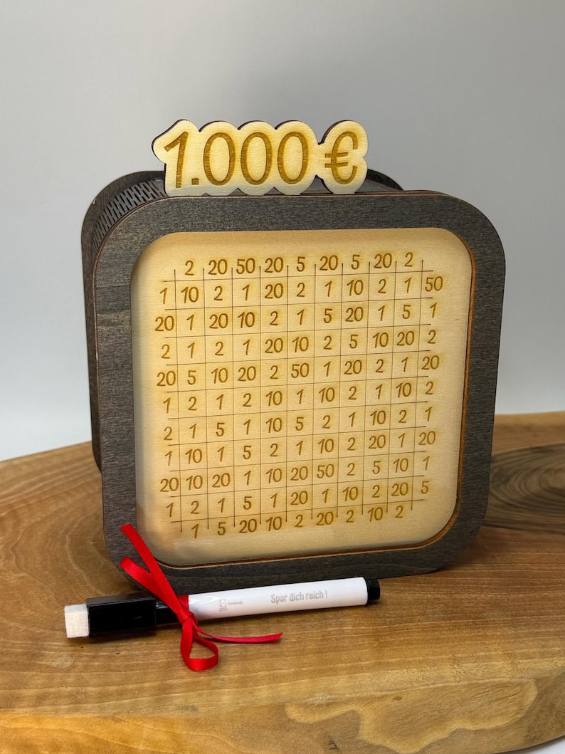 Spardose mit Sparziel