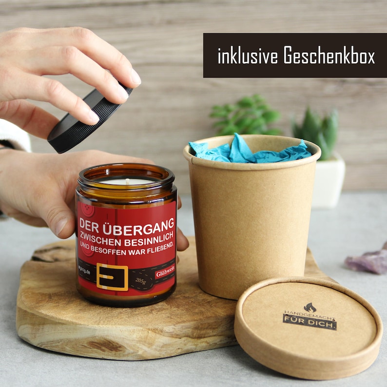 Originelle Weihnachts Duftkerze