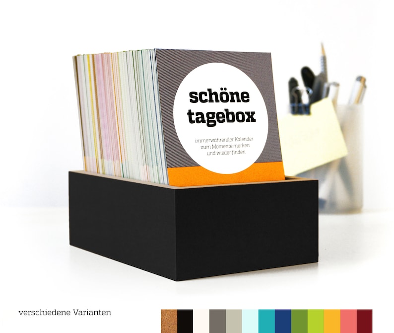 SCHÖNETAGEBOX immerwährender Kalender/Tagebuch